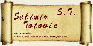 Selimir Totović vizit kartica